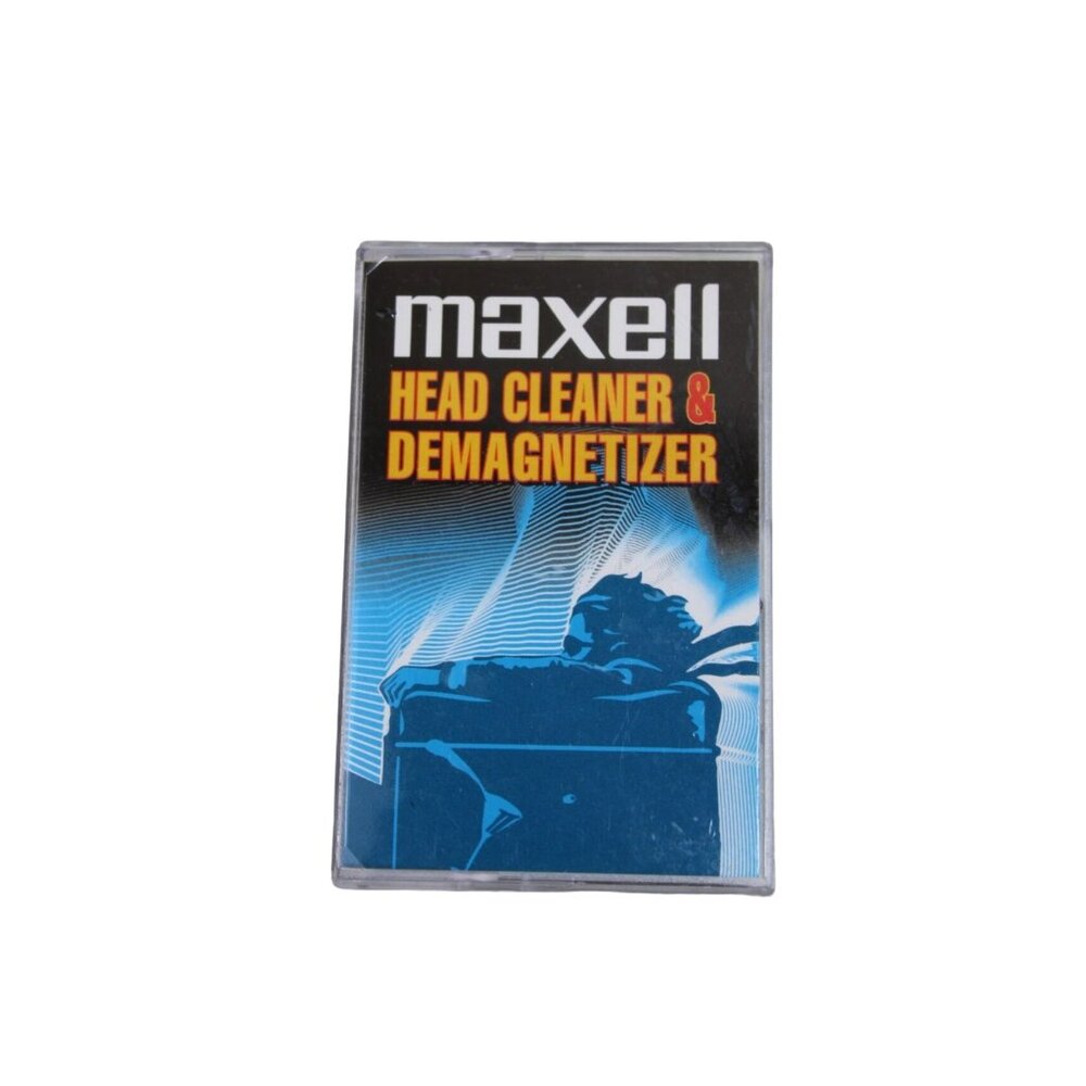 Maxell Head Cleaner Demagnetizer Vintage 92160 Cassette Tape UNTESTED